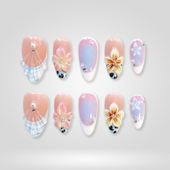Soft Bloom press-on nails