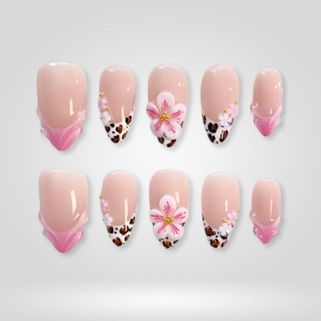 Blossom Wild press-on nails