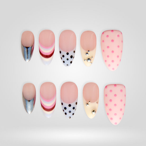 Candy Prism press-on nails