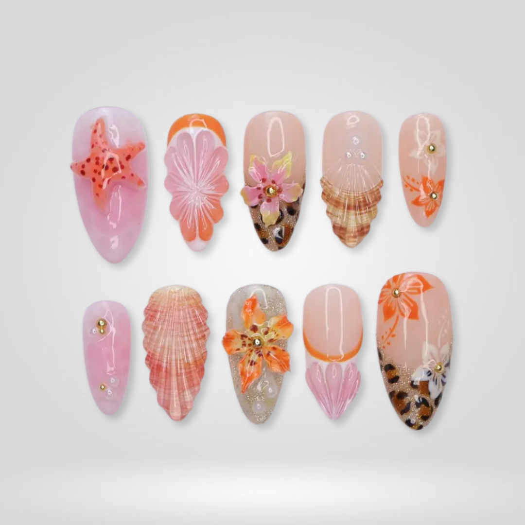 Retro Pop press-on nails
