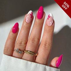 Tender Florals press-on nails