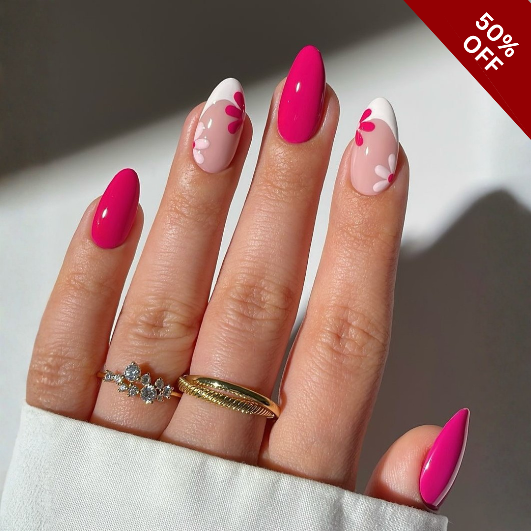 Tender Florals press-on nails