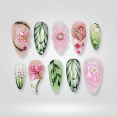 Petal Dew press-on nails