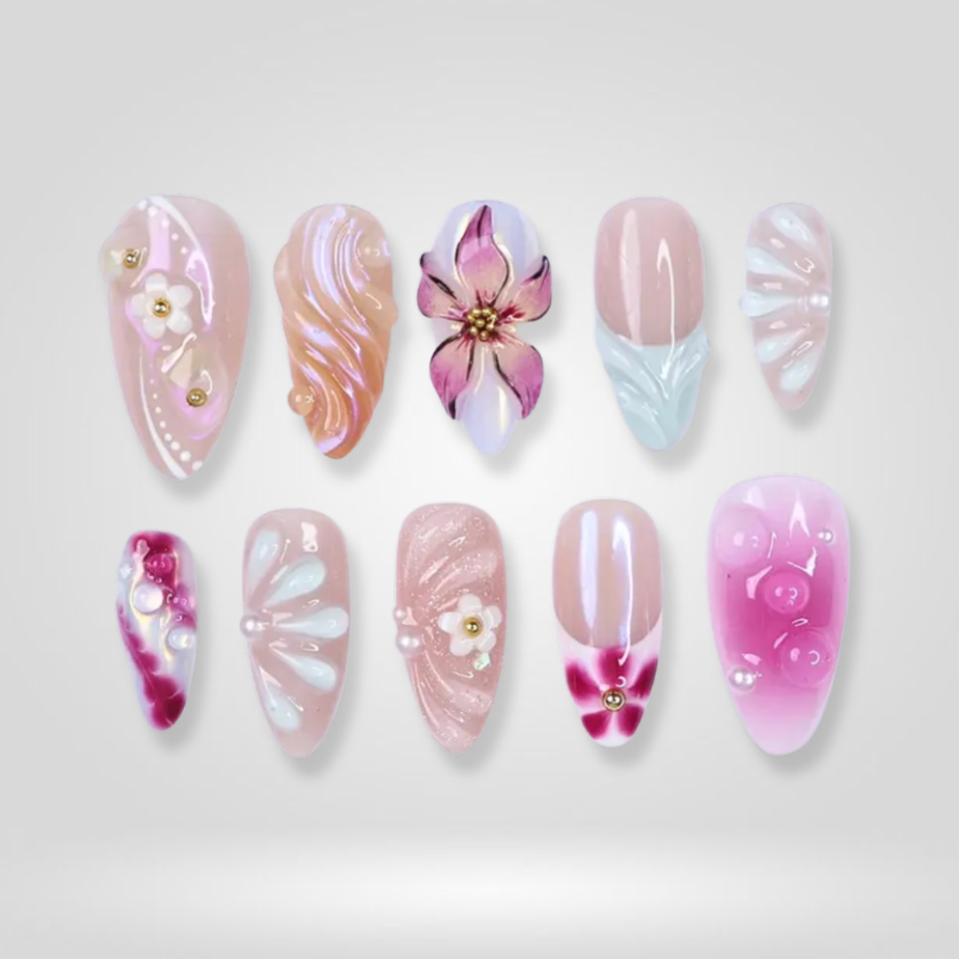Garden Bloom press-on nails