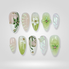 Petal Veil press-on nails