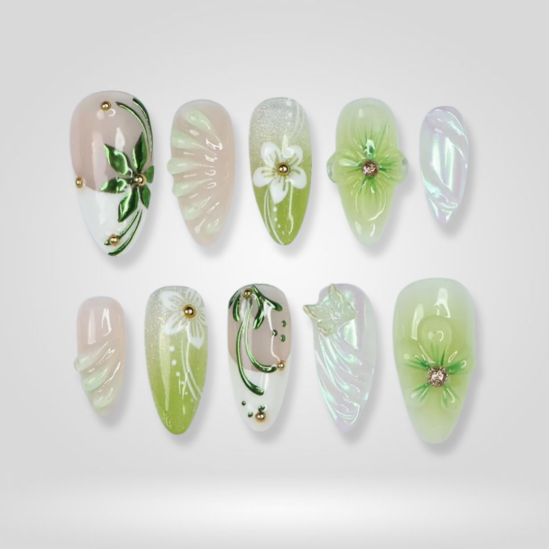 Petal Veil press-on nails