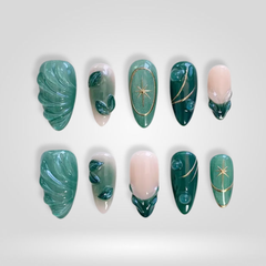 Honey Blossom press-on nails