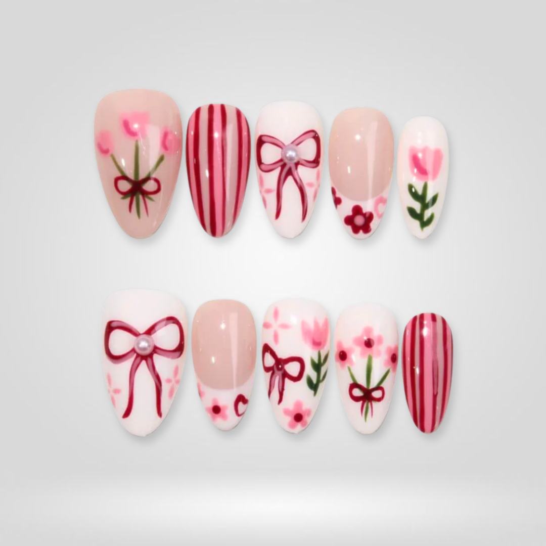 Leaf Dew press-on nails