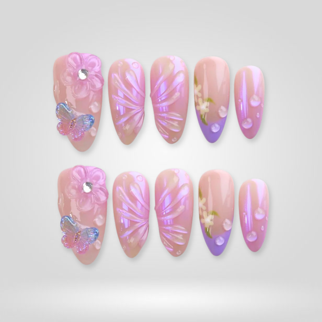 Vintage Pink press-on nails