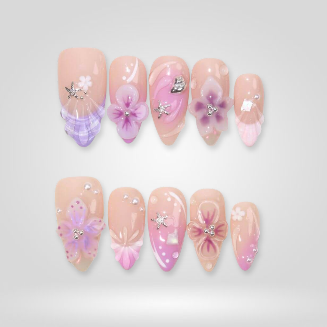 Lilac Drift press-on nails
