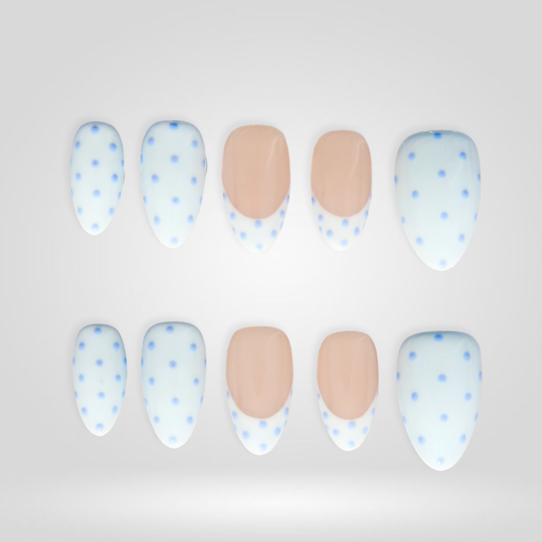Sky Sprinkle press-on nails