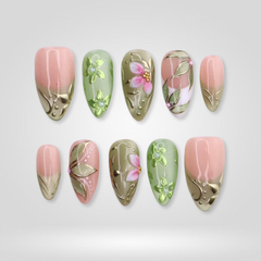 Sage Bloom press-on nails