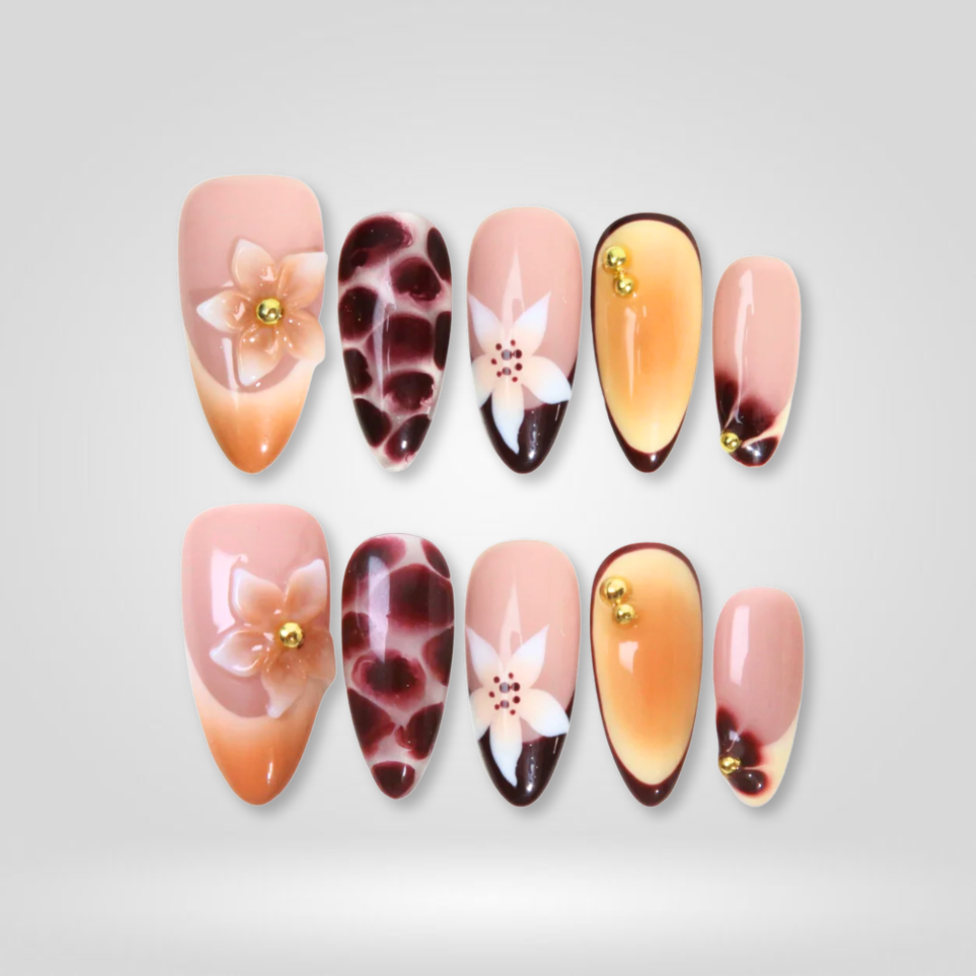 Boho Chic press-on nails