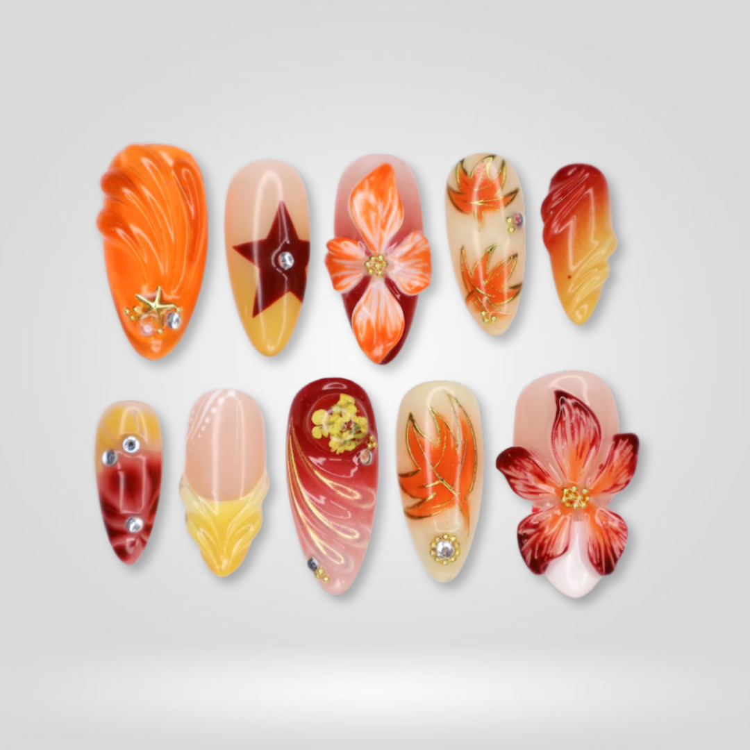 Vintage Bloom press-on nails
