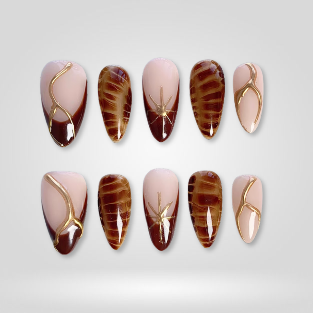 Boho Luxe press-on nails