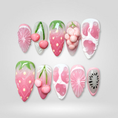 Sweet Garden press-on nails