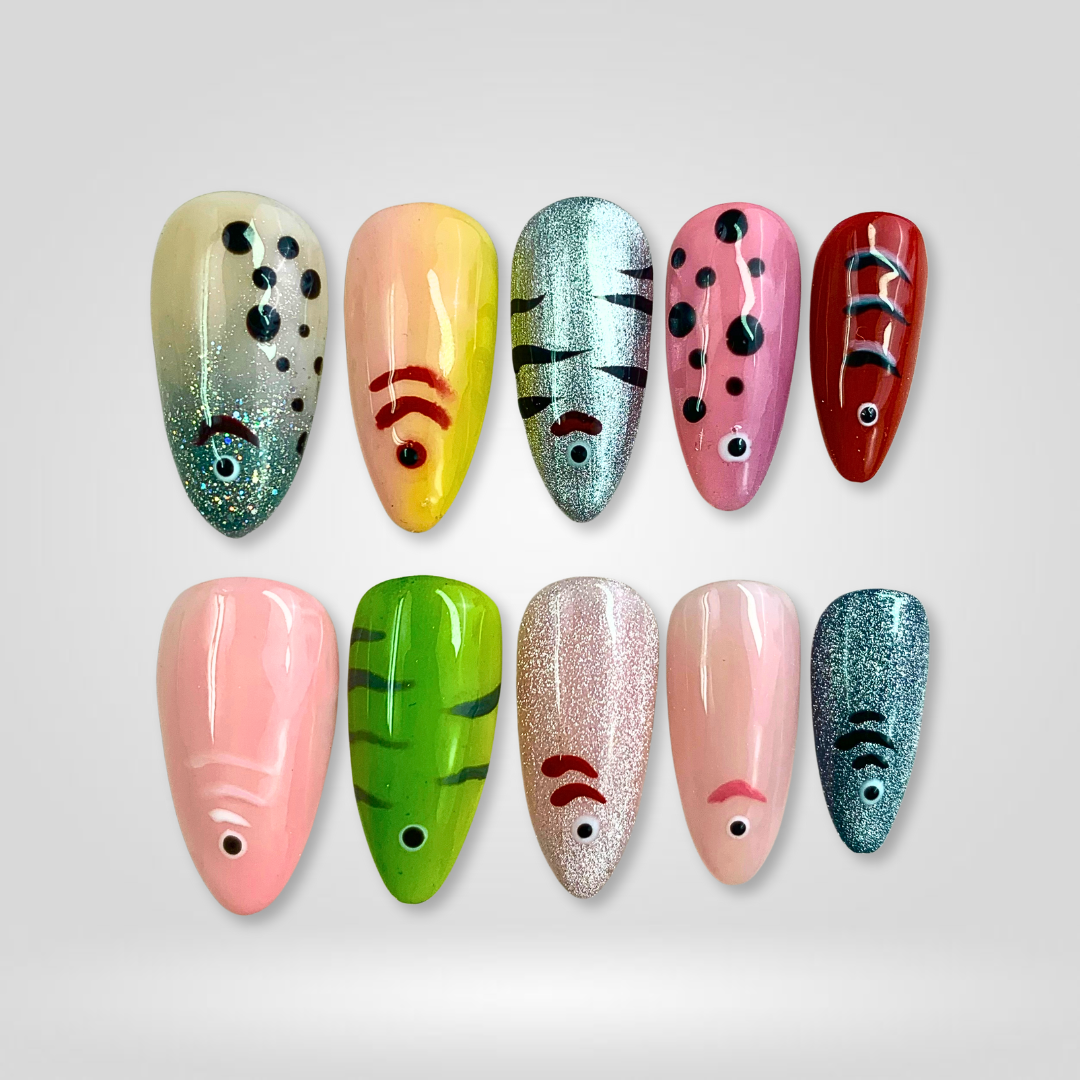 Fishing Lure press-on nails