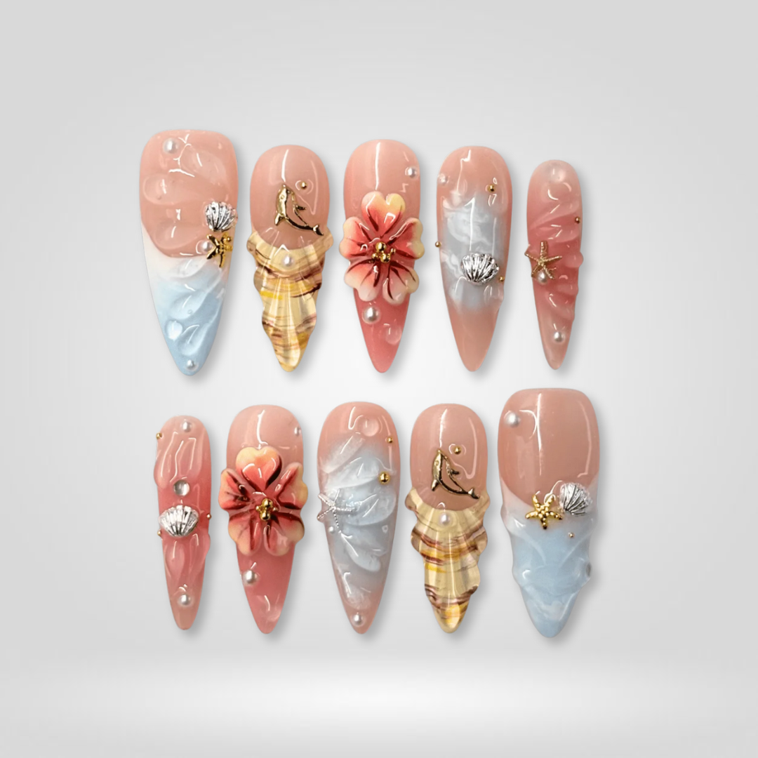 Floral Luxe press-on nails