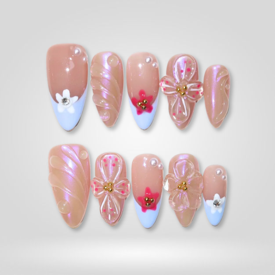 Coastal Bliss press-on nails